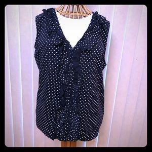 Chaps polka dotted tank